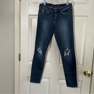 Articles Of Society Dark Blue Distressed Skinny Jeans